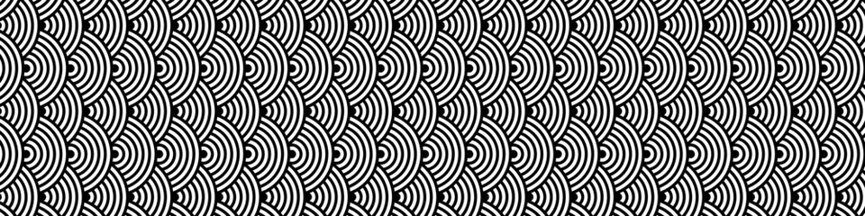 Dark black Japanese paper and Japanese pattern background. Abstract geometric shape backdrop. Modern vector texture.