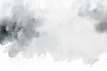 smoke in black and white watercolor. Generative AI Generative AI