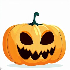 white background 2D halloween pumpkin sticker 07