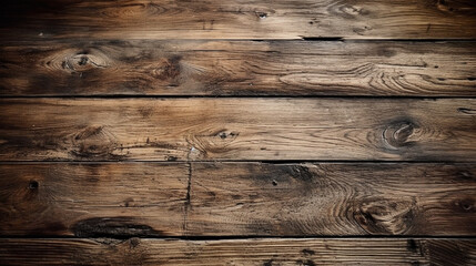 Naklejka premium Background from wooden boards. Generative AI