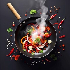 Modernes Kochen, made by AI, AI-Art