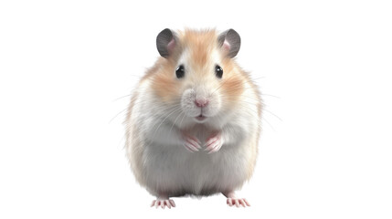 Hamster isolated on transparent background created with generative AI technology