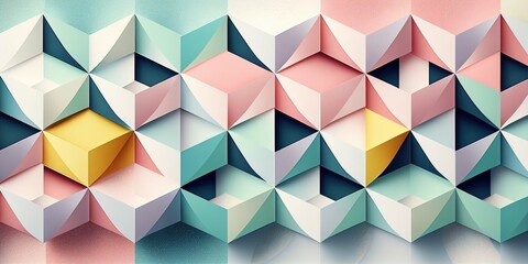 Abstract geometric background in pastel colors