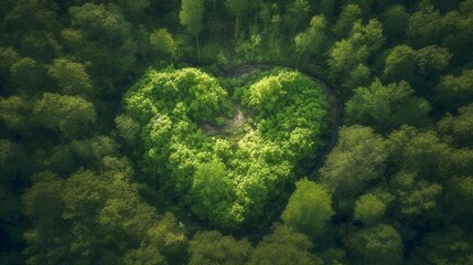 Celebration of love for earth day gree forest