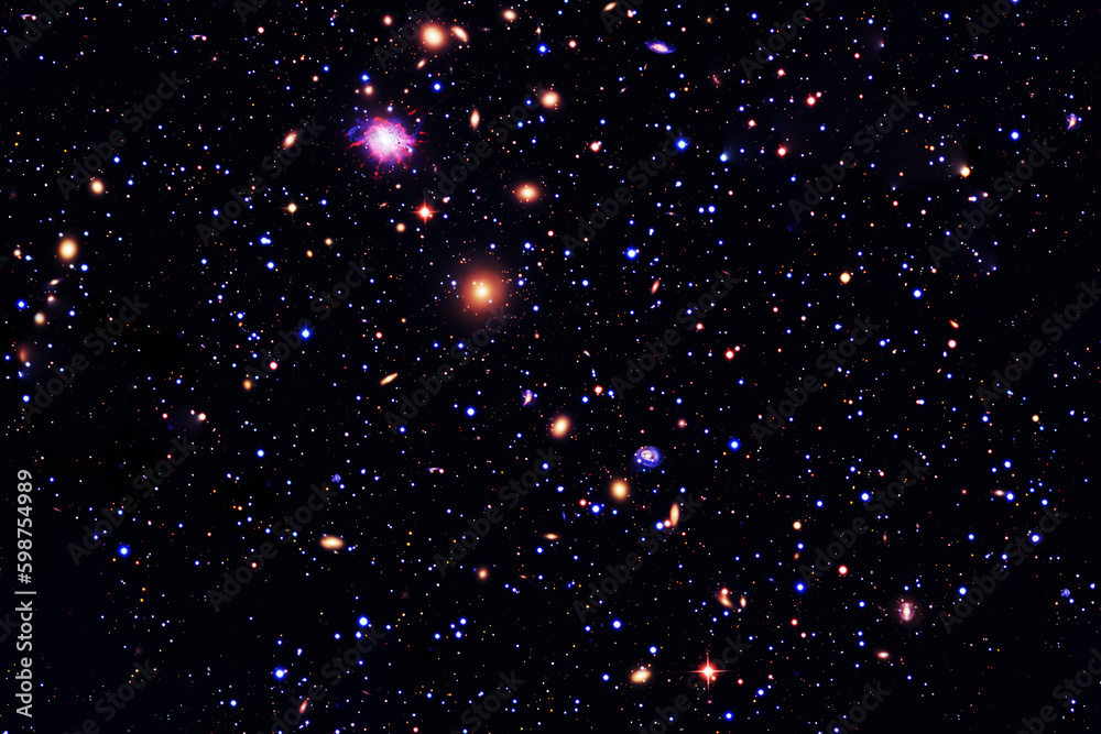 Canvas Prints beautiful starry background. elements of this image furnished nasa.