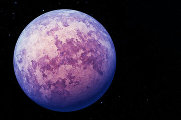 A fantastic exoplanet in dark space. Elements of this image furnished NASA.