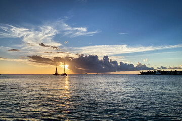 Fototapeta na wymiar Sunset in Key West, Florida, USA.