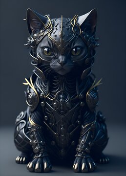 Fractal Steampunk Cat