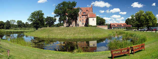 Panorama Schloss Ulrichshusen Mecklenburgische Seenplatte