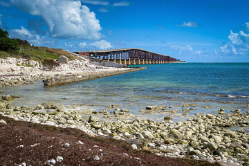 Western end of derelict Bahia Honda Railroad Bridge.