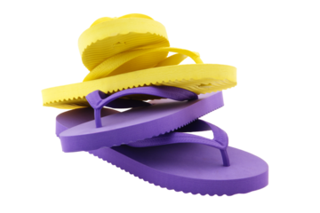 Two pairs of fliflops isolated on transparency png file