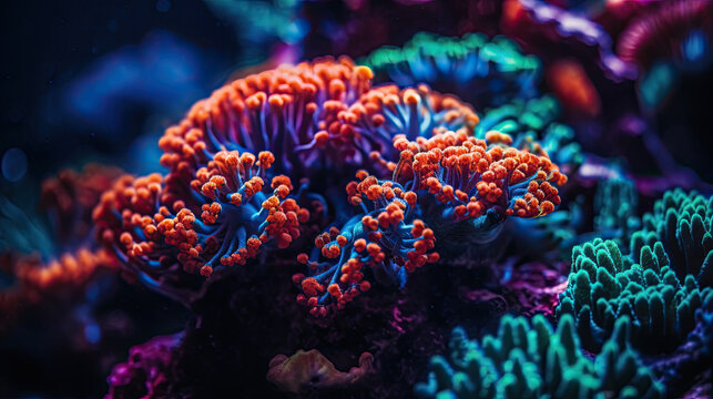 Corais coloridos