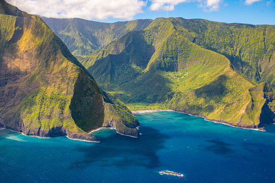 Molokai Northern Coast in Morning Light