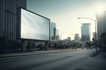 Fototapeta na wymiar billboard or outdoor advertising display Generative AI