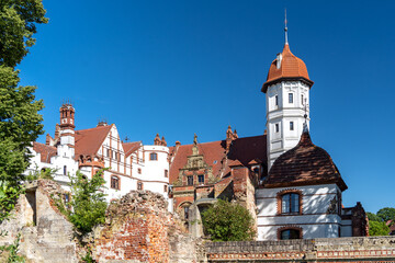 Fototapeta na wymiar Romantisches Schloss Basedow