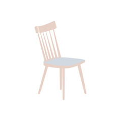 flat chair icon. chair vector illustration.