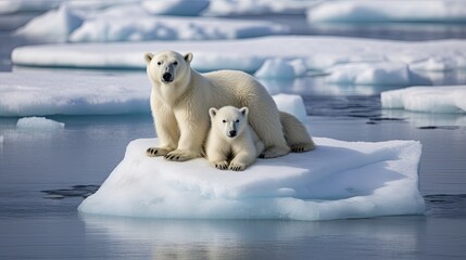 Fototapeta na wymiar Polar bear Generative AI