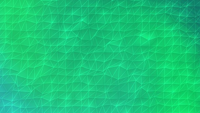 4K Abstract Trapcode Form digital particle wave and lights background animation cyber or technology green background.	