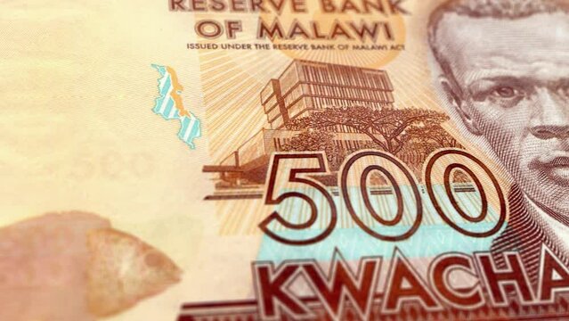 Malawi Malawian Kwacha xxx Banknotes, yyy  Malawian Kwacha, Close-up and macro view of the Malawian Kwacha, Tracking and Dolly Shots xxx Malawian Kwacha banknote Observe and Reserve Side