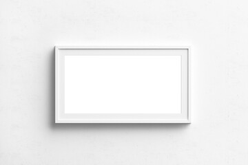 Horizontal Wall art Mockup, White frame mockup, Digital Mockup