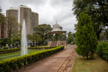 Praça da Liberdade, Belo Horizonte, Minas Gerais, MG, Brazil Brazil Oscar Niemeyer building in the background