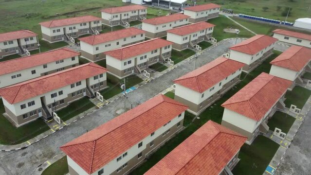 feira de santana, bahia, brazil - april 28, 2023: View of residential condominium from Minha Casa, Minha Vida program in the city of Feira de Santana.