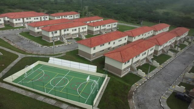 feira de santana, bahia, brazil - april 28, 2023: View of residential condominium from Minha Casa, Minha Vida program in the city of Feira de Santana.
