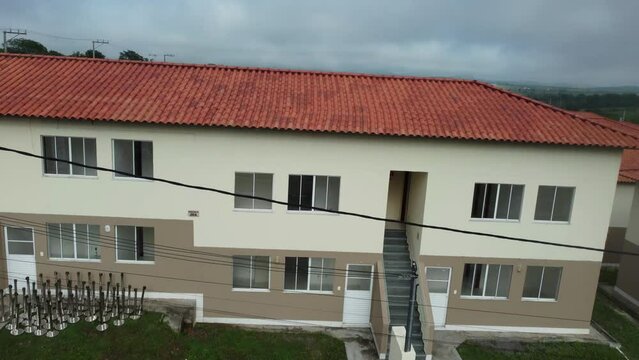 feira de santana, bahia, brazil - april 28, 2023: View of residential condominium from Minha Casa, Minha Vida program in the city of Feira de Santana.
