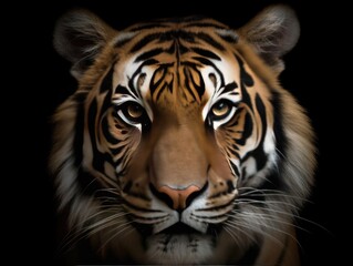 Head of Sumatran Tiger - AI Generated
