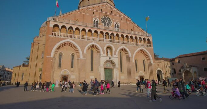Basilica of Saint Anthony entrance door in Padua Italy