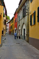 Fototapeta na wymiar the historical center of millesimo Savona Italy