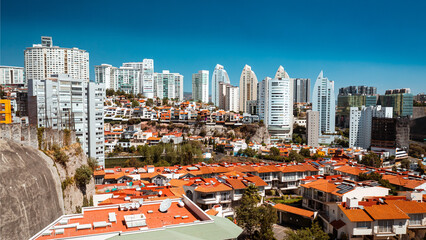 Aerial Urban View of Interlomas at Building Level in Estado de Mexico