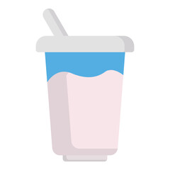 Yogurt icon clipart design illustration template