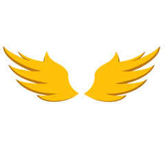 golden bird wings icon