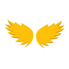 golden bird wings icon