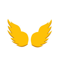 golden bird wings icon