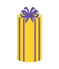 Vector illustration colorful gift boxe with ribbon and bow.