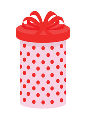 Vector illustration colorful gift boxe with ribbon and bow.