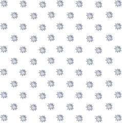 Seamless pattern with snowflakes or stars. The art is suitable for designing a starry sky or a texture related to astronomy and snow.