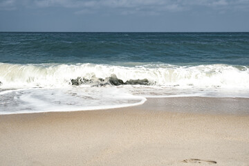 waves of the Gulf of Thailand on the beaches of Koh Samui