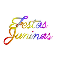 Creative festa junina lettering 3d rendering