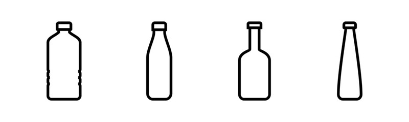 Bottle icon vector illustration. bottle sign and symbol