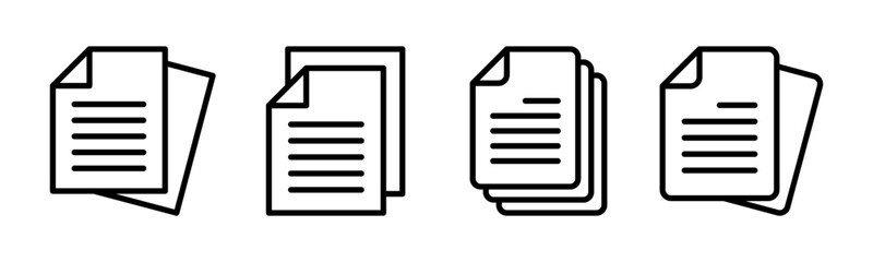 Document icon vector illustration. Paper sign and symbol. File Icon