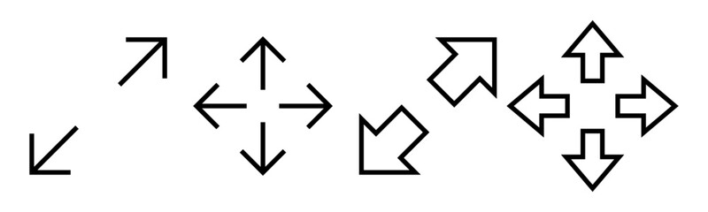Fototapeta na wymiar Fullscreen Icon vector illustration. Expand to full screen sign and symbol. Arrows symbol