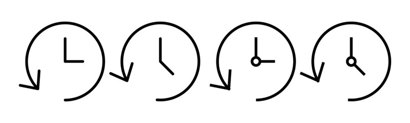 History icon vector illustration. recent event history sign and symbol