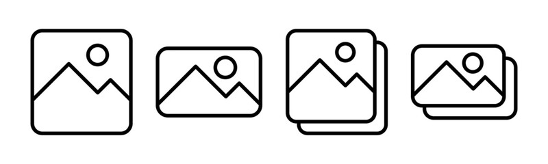 Picture icon vector illustration. photo gallery sign and symbol. image icon