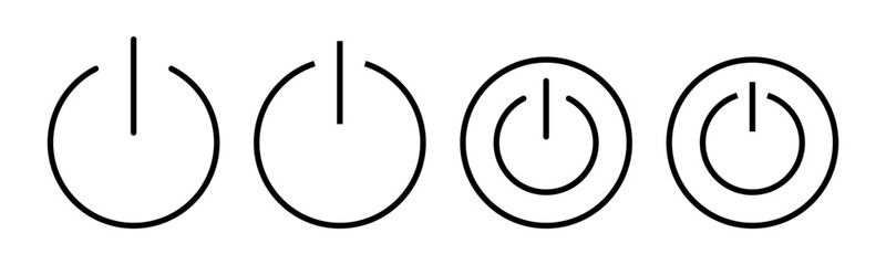 Power icon vector illustration. Power Switch sign and symbol. Electric power