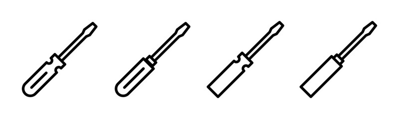 Screwdriver icon vector illustration. tools sign and symbol