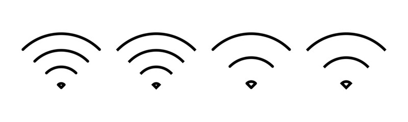 Wifi icon vector illustration. signal sign and symbol. Wireless  icon