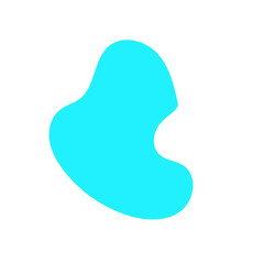 Fototapeta premium Light Blue Blob Abstract Shapes Vectors 
